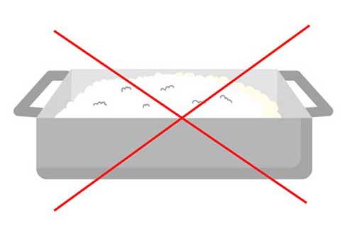 調理物を長時間保存しておかない